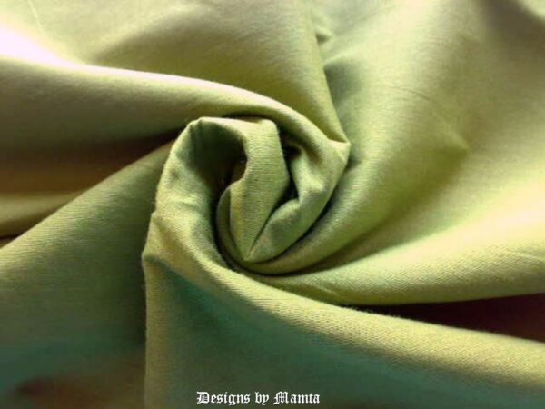 Asparagus Green Indian Art Silk Fabric
