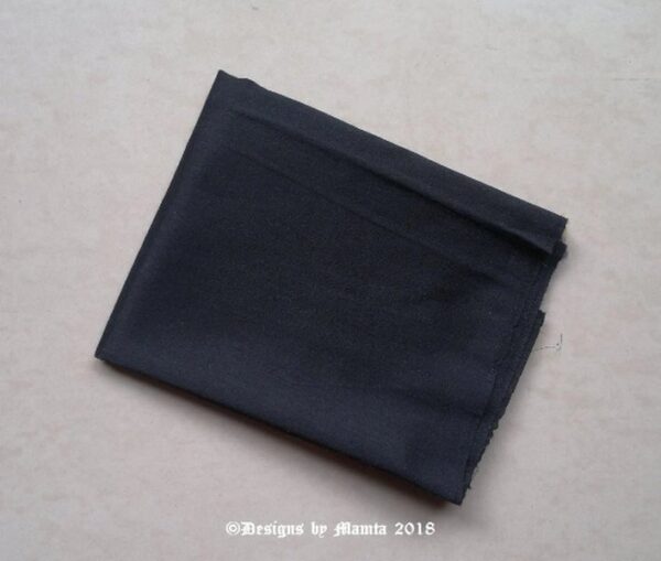 Black Art Silk Fabric Fat Quarter