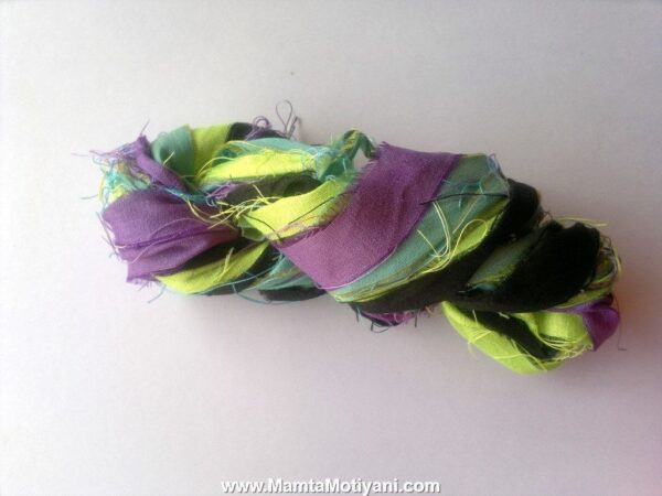 Paradise Tanager Recycled Sari Ribbon Yarn