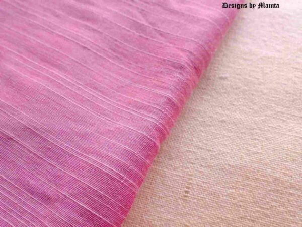 Pink Indian Silk Fabric By The Yard