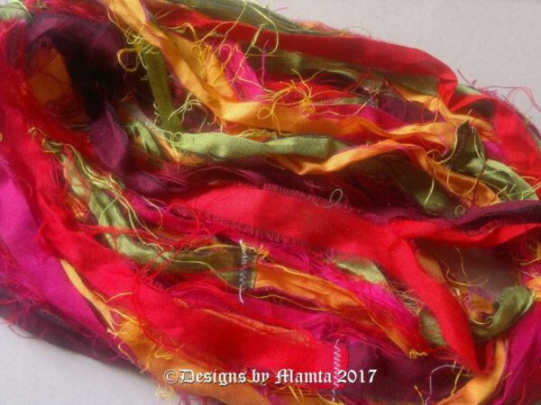 Recycled Sari Ribbon Yarn