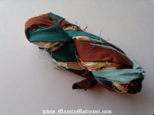 Recycled Sari Yarn Ribbons