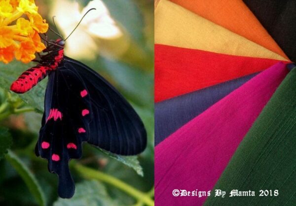 Scarlet Mormon Butterfly Fat Quarters Fabric Bundle