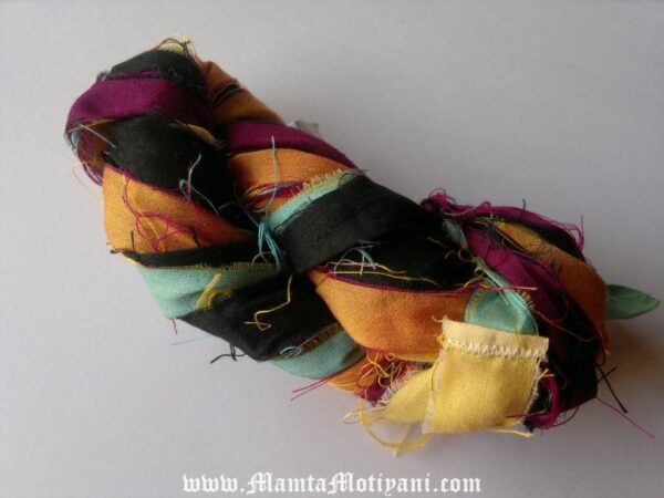 Silk Sari Ribbon Yarn