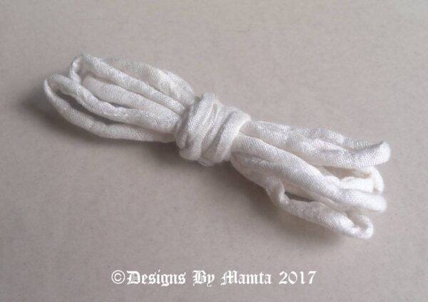White Handmade Silk Cord