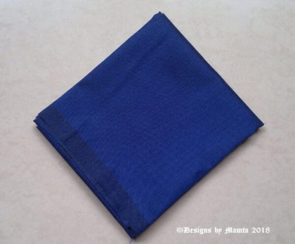 Yale Blue Art Silk Fabric